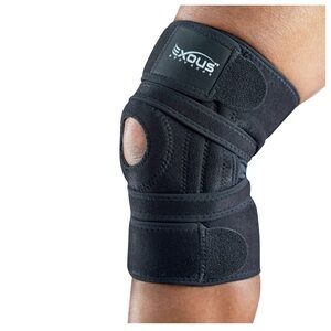 Knee Brace WrapAround Knee Support Dual Side Stabilizer for Patella Stability
